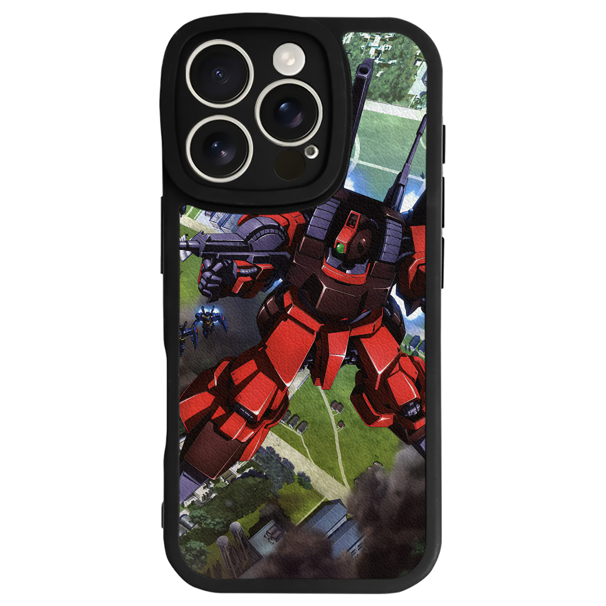 （画像用） 機動戦士ガンダム Mobile Suit Gundam 【iPhone 16シリーズ対応】シリコンスマホケース（レザー調） 材質：シリコン